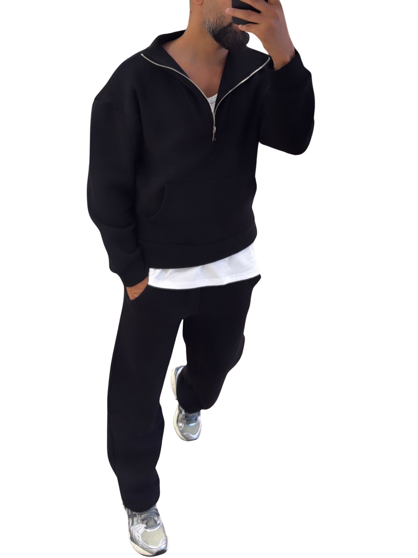 Ensemble molleton zip