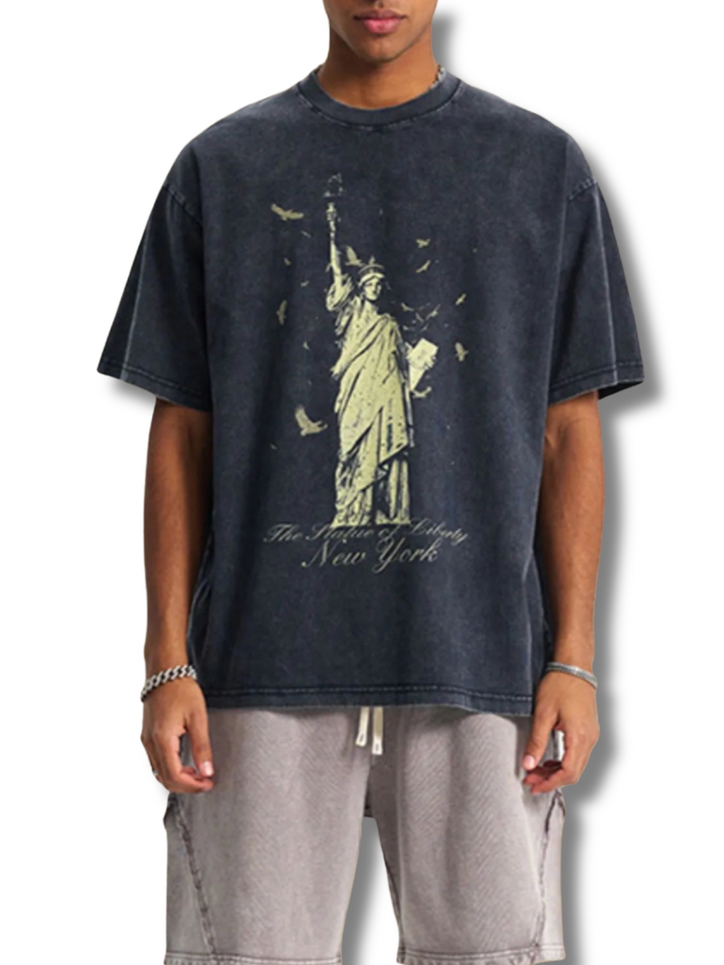 Tee-shirt oversize washed Liberty